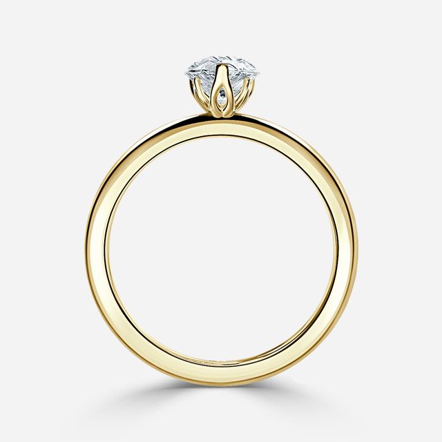 Amari Yellow Gold Solitaire Engagement Ring