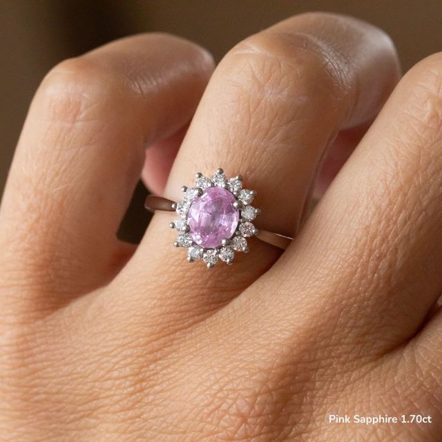 Windermere White Gold Cluster Engagement Ring