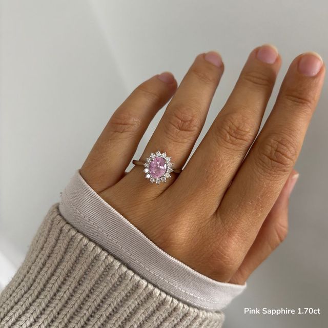 Windermere Platinum Cluster Engagement Ring