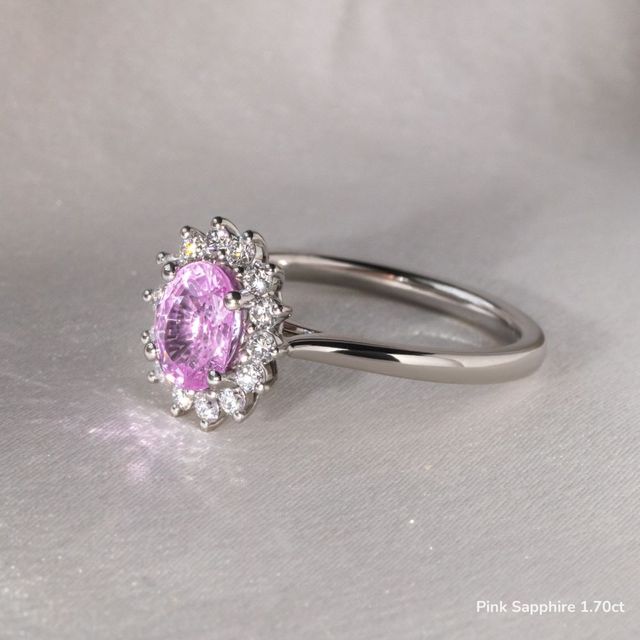 Windermere Platinum Cluster Engagement Ring