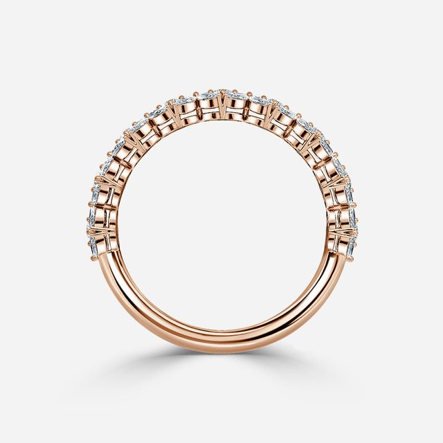 0.57 ct Cinderella Designer Marquise Diamond Eternity Ring In Ross Gold