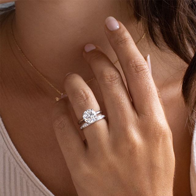 2.00ct Serena Platinum Solitaire Round Lab Diamond Engagement Ring