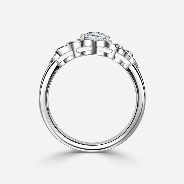 Erendil Platinum Celtic Engagement Ring