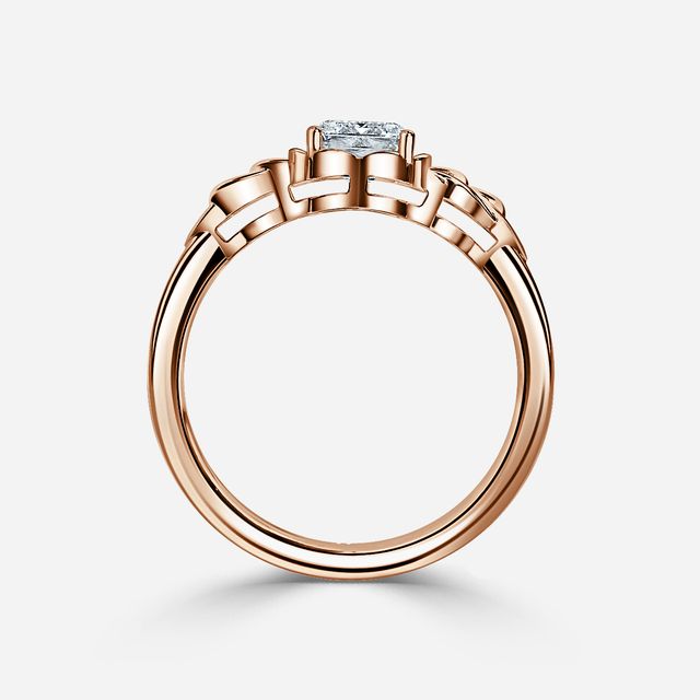 Erendil Rose Gold Celtic Engagement Ring
