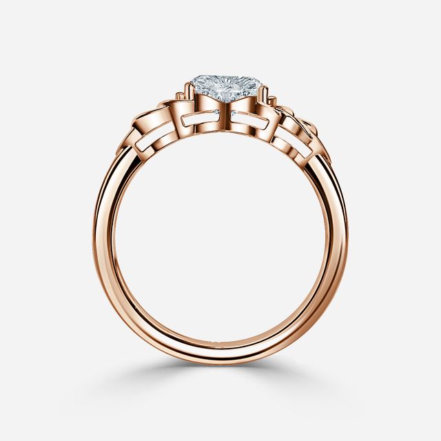 Erendil Rose Gold Celtic Engagement Ring