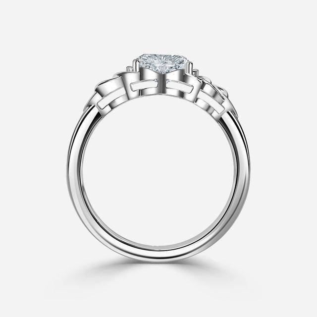 Erendil White Gold Celtic Engagement Ring