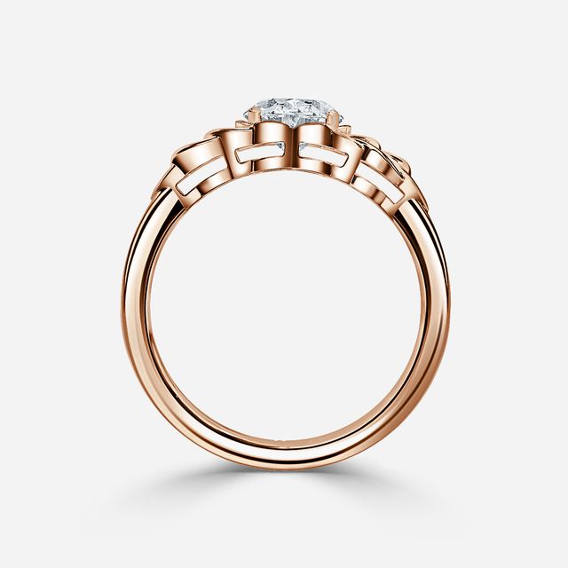 Erendil Rose Gold Celtic Engagement Ring
