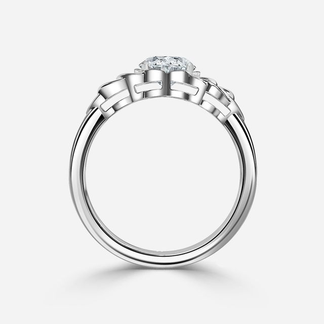 Erendil Platinum Celtic Engagement Ring