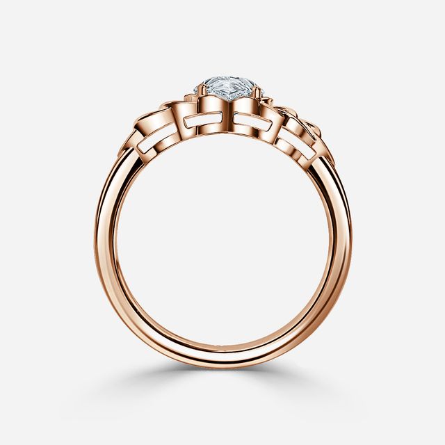 Erendil Rose Gold Celtic Engagement Ring