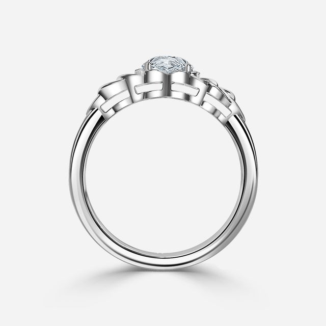 Erendil Platinum Celtic Engagement Ring