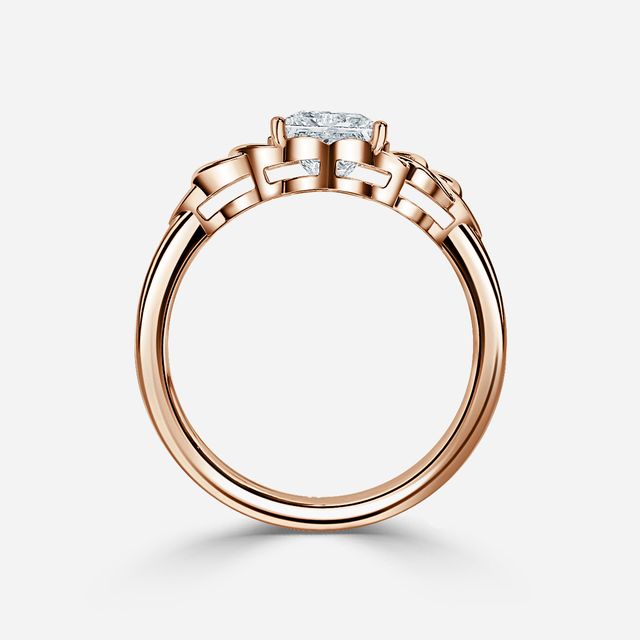 Erendil Rose Gold Celtic Engagement Ring