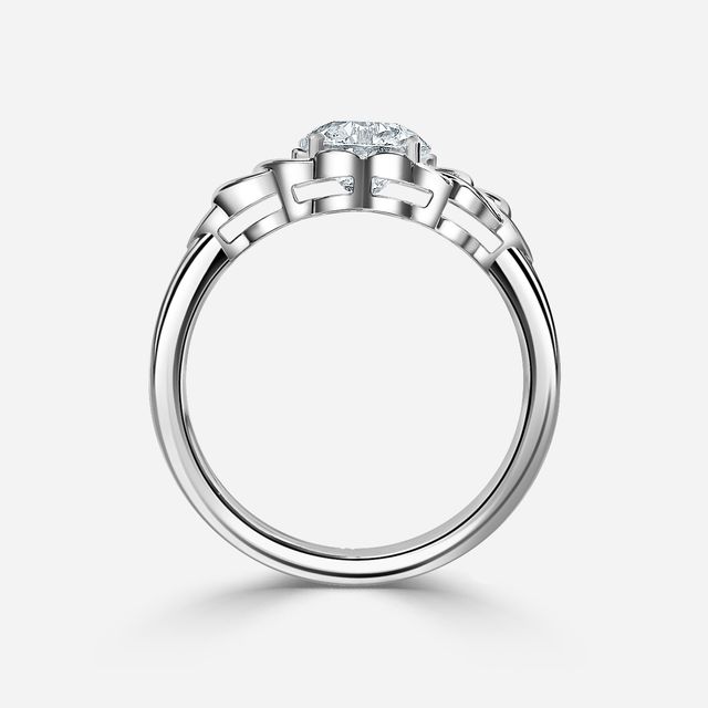 Erendil White Gold Celtic Engagement Ring
