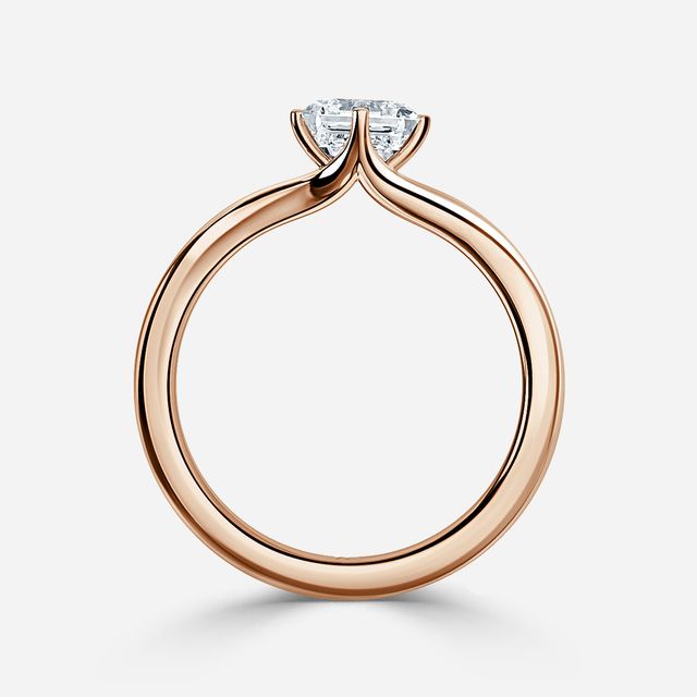 Viana Rose Gold Solitaire Engagement Ring