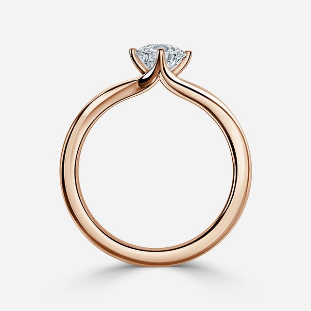 Viana Rose Gold Solitaire Engagement Ring