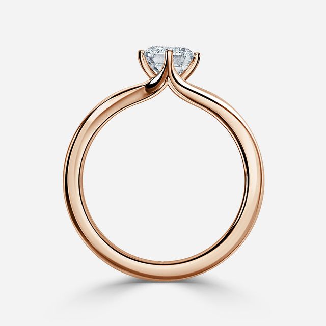 Viana Rose Gold Solitaire Engagement Ring
