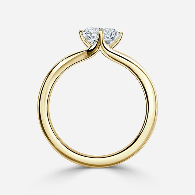 Viana Yellow Gold Solitaire Engagement Ring