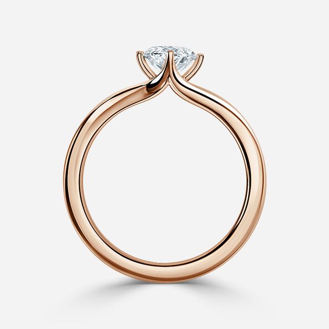 Viana Rose Gold Solitaire Engagement Ring