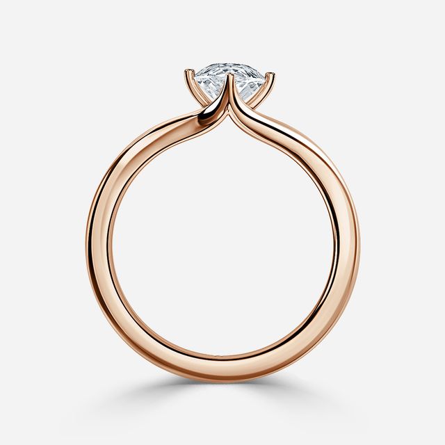 Viana Rose Gold Solitaire Engagement Ring