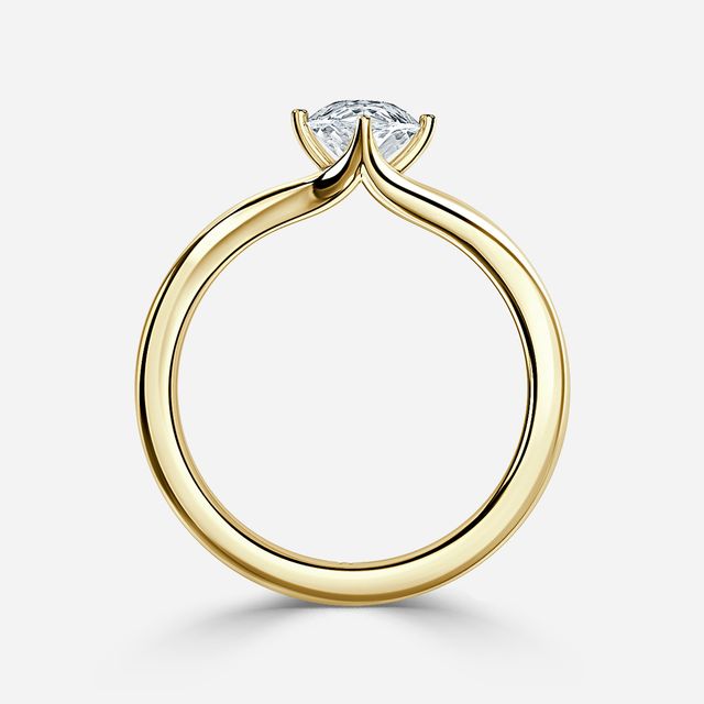 Viana Yellow Gold Solitaire Engagement Ring