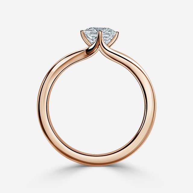 Viana Rose Gold Solitaire Engagement Ring