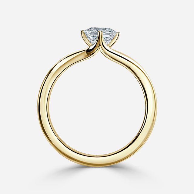 Viana Yellow Gold Solitaire Engagement Ring