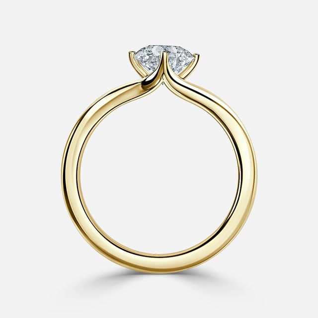 Viana Yellow Gold Solitaire Engagement Ring