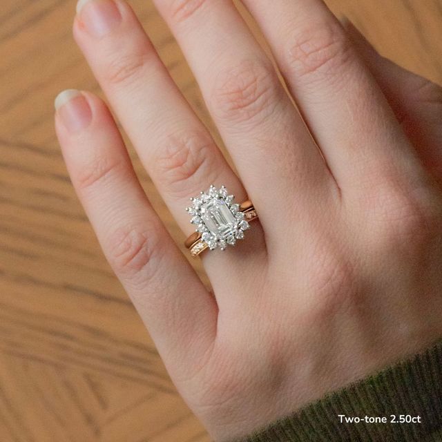 Windermere Yellow Gold Cluster Engagement Ring