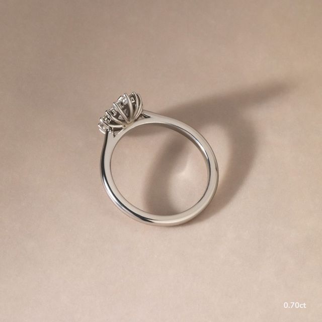 Windermere White Gold Cluster Engagement Ring