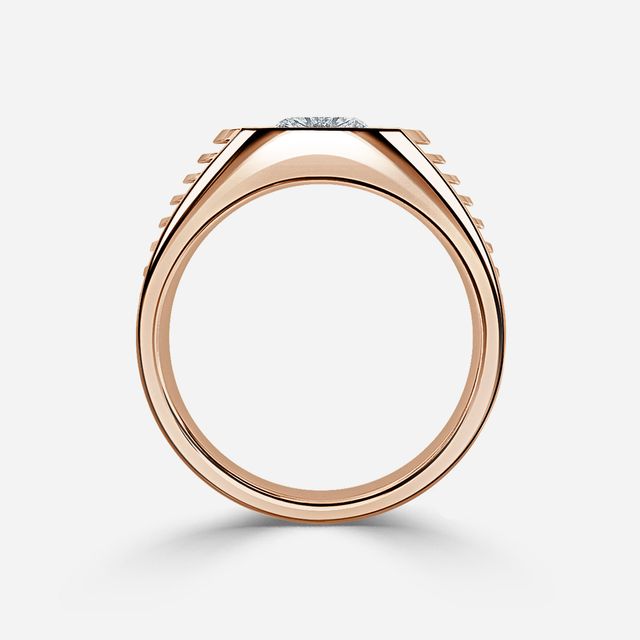Edward Rose Gold Men's Engagement Ring