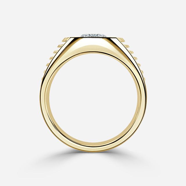 Edward Yellow Gold Men's Engagement Ring