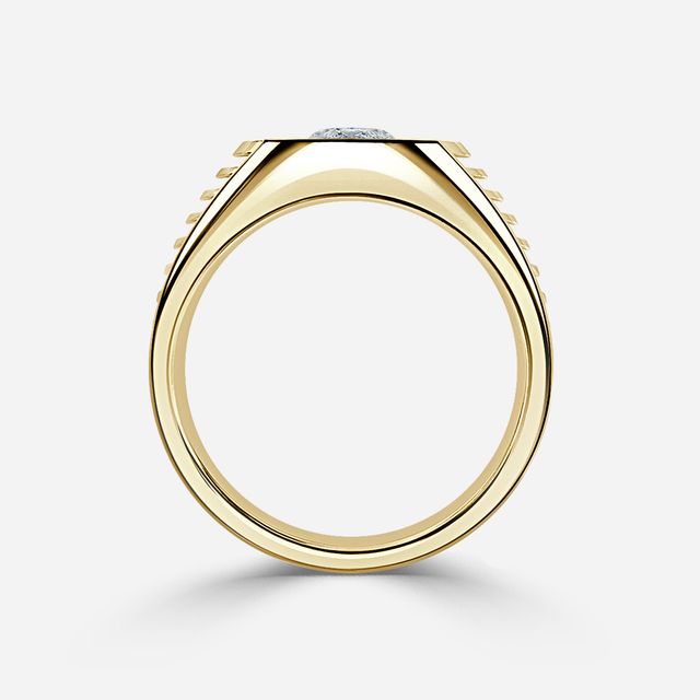 Edward Yellow Gold Men's Engagement Ring