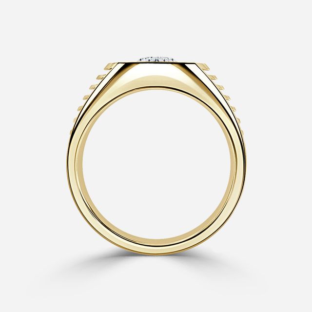 Edward Yellow Gold Men's Engagement Ring