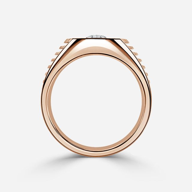 Edward Rose Gold Men's Engagement Ring