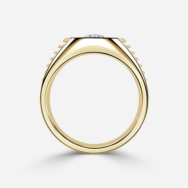 Edward Yellow Gold Men's Engagement Ring