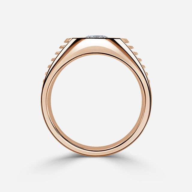 Edward Rose Gold Men's Engagement Ring