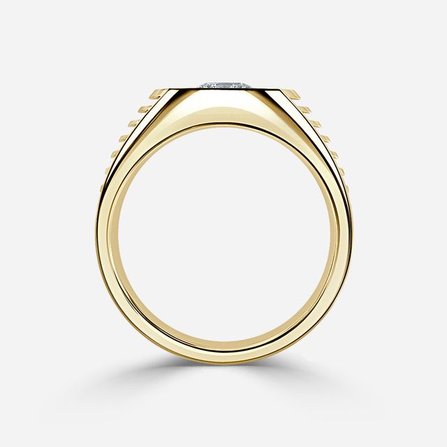 Edward Yellow Gold Men's Engagement Ring