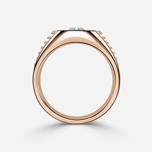 Edward Rose Gold Men's Engagement Ring