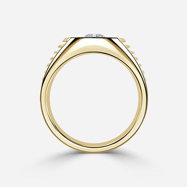 Edward Yellow Gold Men's Engagement Ring