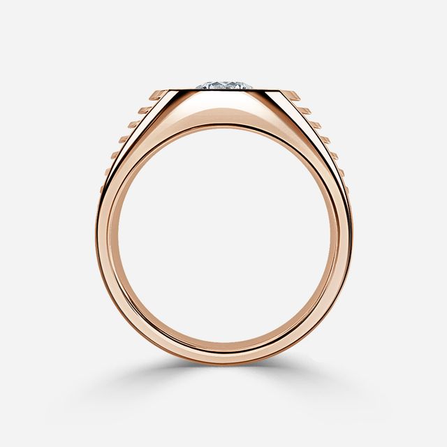 Edward Rose Gold Men's Engagement Ring