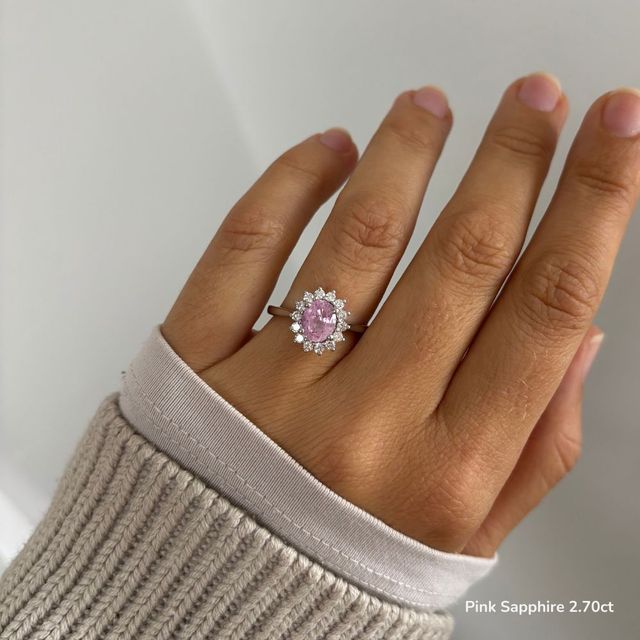 Windermere Platinum Cluster Engagement Ring