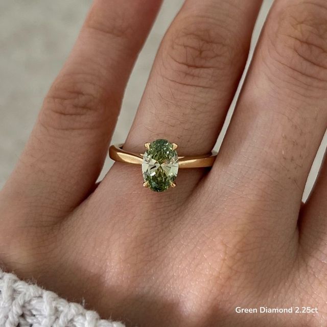 Naomi Yellow Gold Tapered Solitaire Engagement Ring