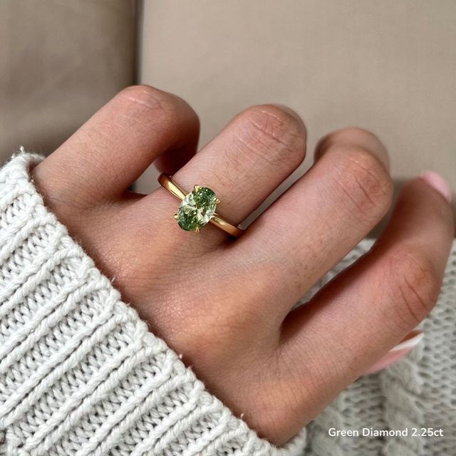 Naomi Yellow Gold Tapered Solitaire Engagement Ring