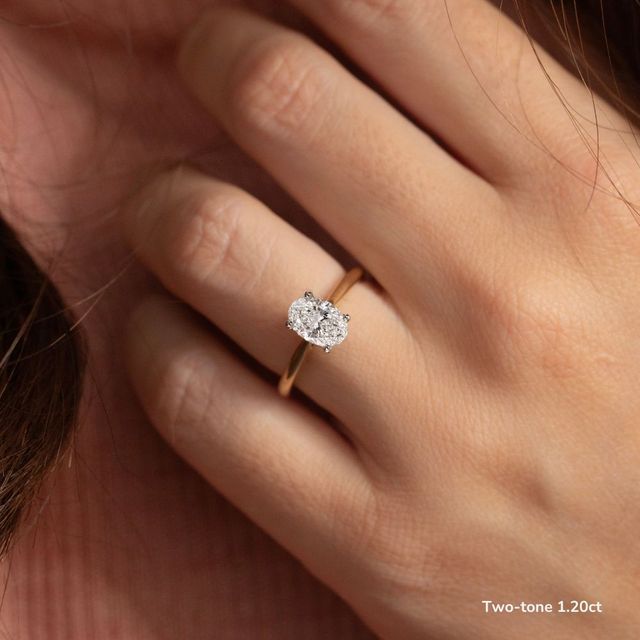 Naomi Yellow Gold Tapered Solitaire Engagement Ring