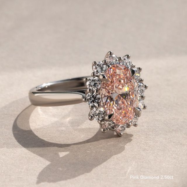 Windermere Platinum Cluster Engagement Ring