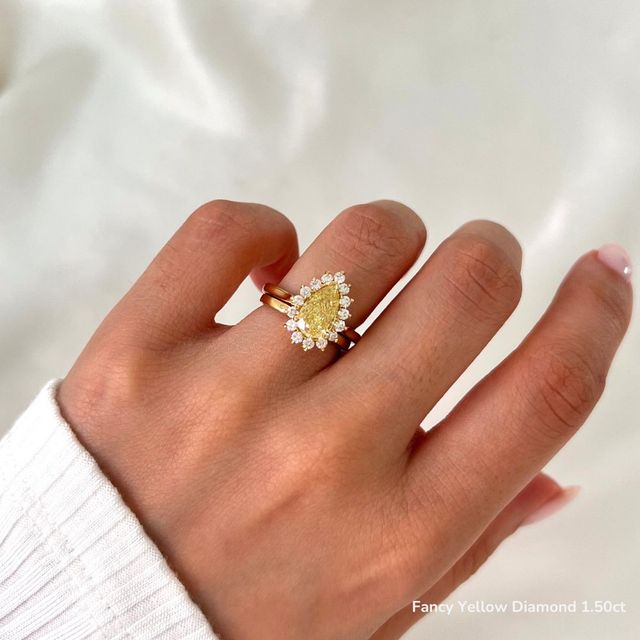 Windermere Yellow Gold Cluster Engagement Ring