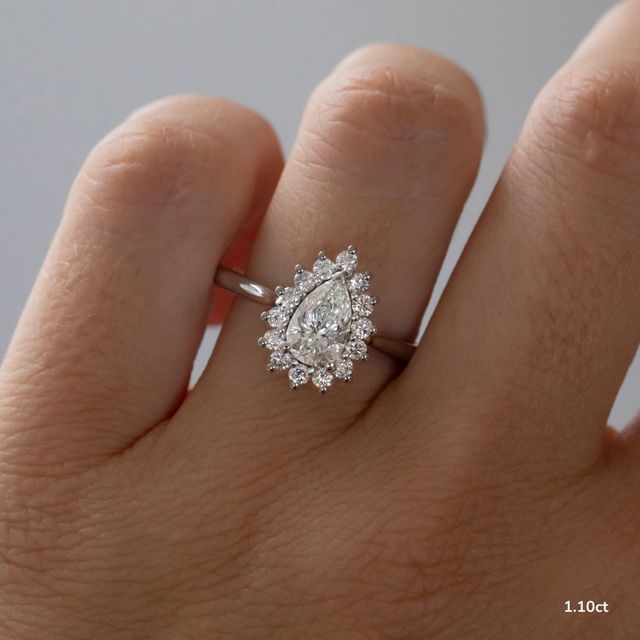 Windermere Platinum Cluster Engagement Ring