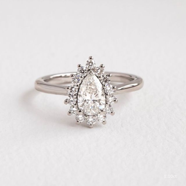 Windermere Platinum Cluster Engagement Ring