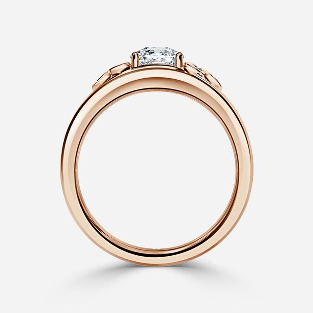 Kaliani Rose Gold Celtic Engagement Ring