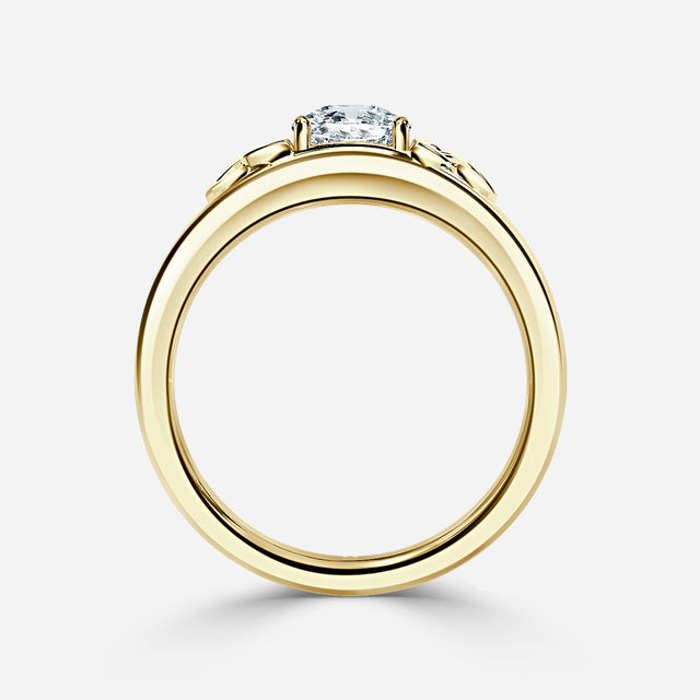 Kaliani Yellow Gold Celtic Engagement Ring