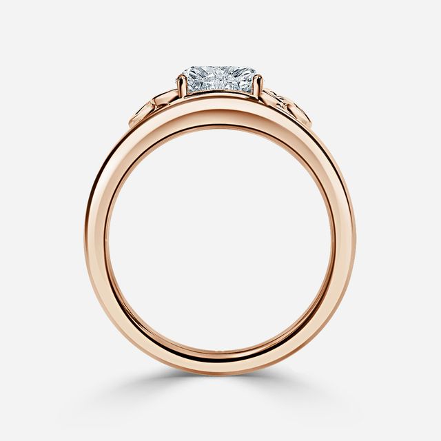 Kaliani Rose Gold Celtic Engagement Ring